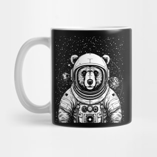 Vintage bear astronaut Mug